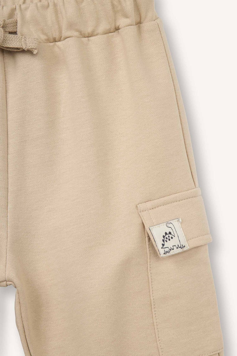 DeFacto Beige BabyBoy Baby Boy Kargo Fit Sweatpants Casual - Image 2